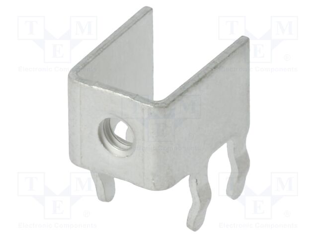 Terminal: screw terminal; THT,screw terminal; silver; angled 90°