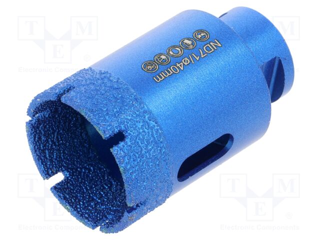 Diamond hole saw; Ø: 40mm; for dry running,ceramic tile