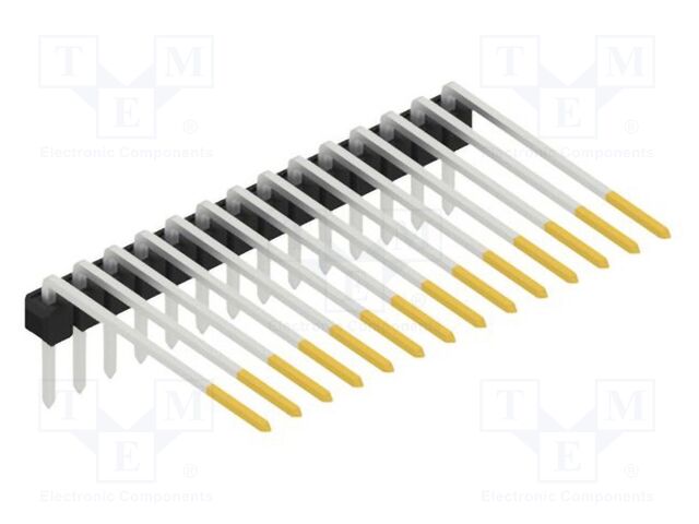 Connector: pin strips; pin header; male; PIN: 14; 2.54mm; THT; 1x14