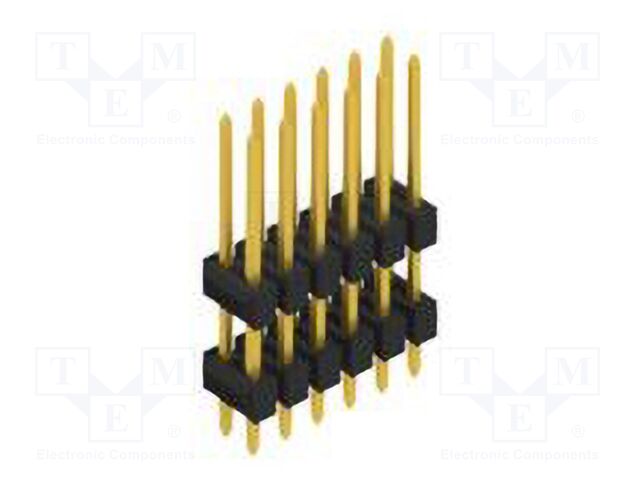 Connector: pin strips; pin header; male; PIN: 12; 2.54mm; THT; 2x6