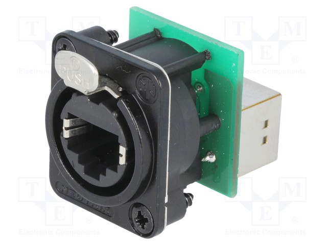 Socket; coupler; etherCON; PIN: 8; Cat: 5e; shielded; gold-plated