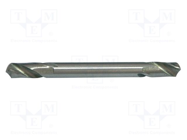 Drill bit; for metal; Ø: 3.2mm; L: 49mm; tube; double-sided