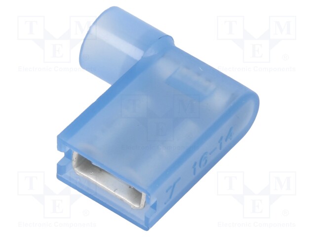 Terminal: flat; 6.3mm; 0.8mm; female; 2.5mm2; crimped; for cable