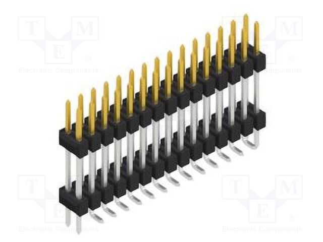 Connector: pin strips; pin header; male; PIN: 30; 2.54mm; SMT; 2x15