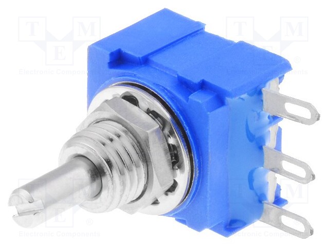 Potentiometer: shaft; single turn; 100kΩ; ±20%; 500mW; linear; IP64