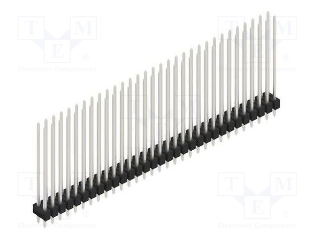 Connector: pin strips; pin header; male; PIN: 62; 2.54mm; THT; 2x31