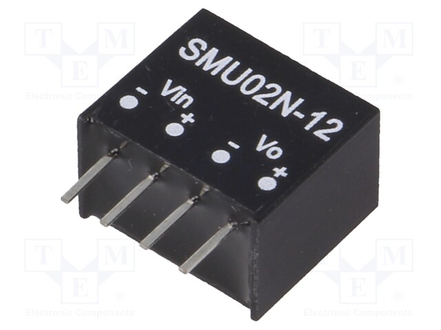 Converter: DC/DC; 2W; Uin: 21.6÷26.4V; Uout: 12VDC; Iout: 33÷167mA