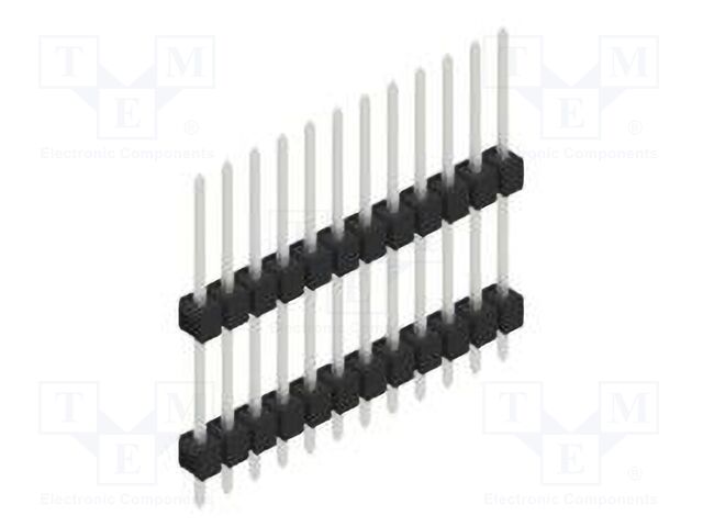 Connector: pin strips; pin header; male; PIN: 12; 2.54mm; THT; 1x12