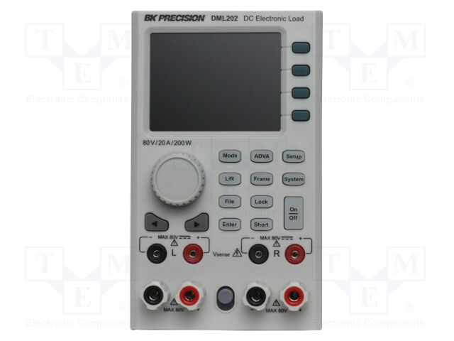 Electronic load; 0÷80V; 0÷20A; 200W; DML; 85x142x550mm; Ch: 2
