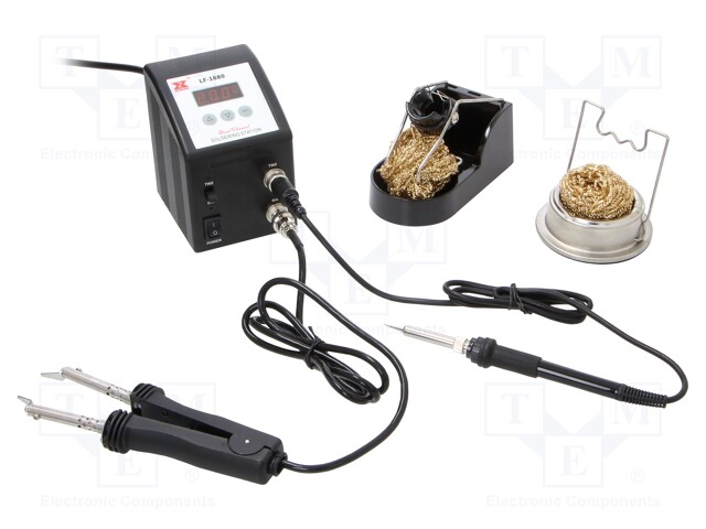 Soldering station; digital; 80W; 200÷480°C; 230VAC; Plug: EU; ESD