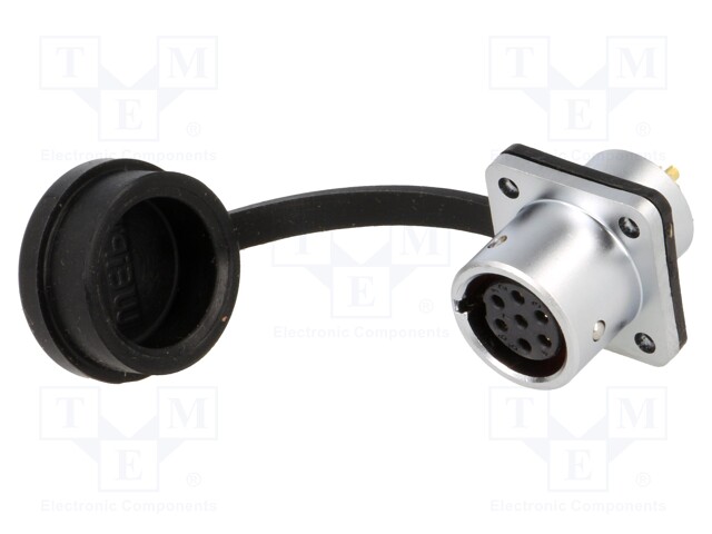 Socket; female; SF12; PIN: 7; IP67; 5A; soldering; 125V; 0.75mm2