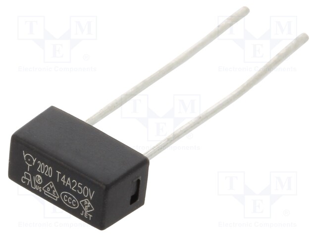 Fuse: fuse; time-lag; 4A; 250VAC; TE5; 883.200G