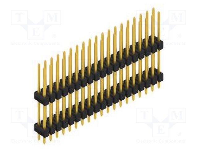 Connector: pin strips; pin header; male; PIN: 38; 2.54mm; THT; 2x19