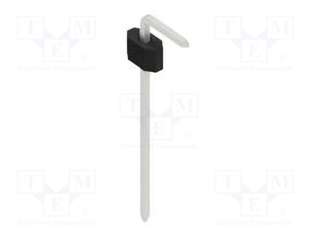Connector: pin strips; pin header; male; PIN: 1; 1.27mm; THT; 1x1