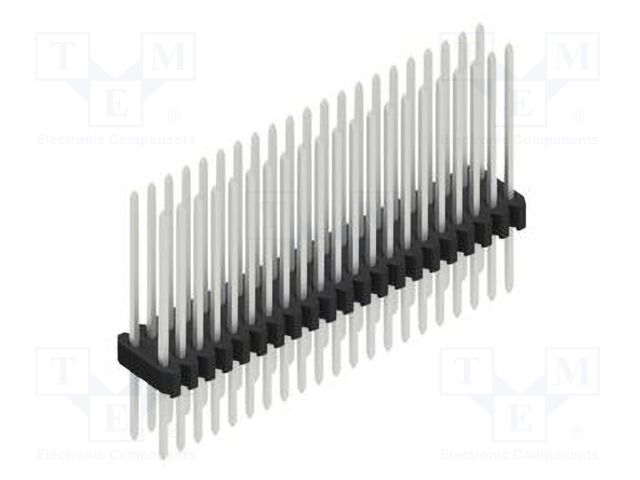 Connector: pin strips; pin header; male; PIN: 42; 1.27mm; THT; 2x21