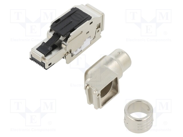 Plug; RJ45; PIN: 4; Cat: 5; shielded; Layout: 8p4c; Øcable: 4.5÷9mm