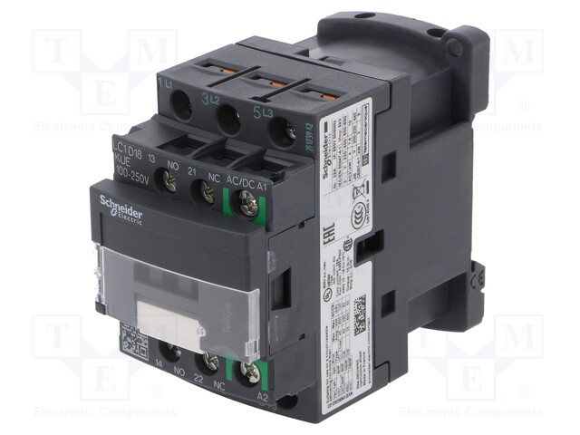 Contactor: 3-pole; NO x3; Auxiliary contacts: NO + NC; 100÷250VAC