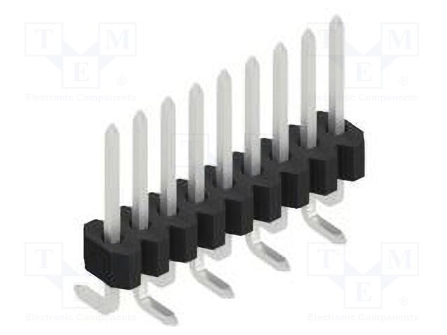 Connector: pin strips; pin header; male; PIN: 9; 1.27mm; SMT; 1x9