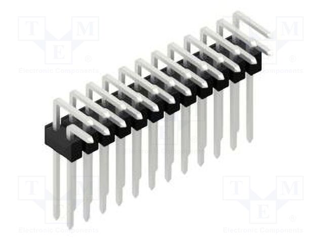 Connector: pin strips; pin header; male; PIN: 24; 2.54mm; THT; 2x12
