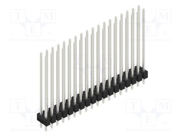 Connector: pin strips; pin header; male; PIN: 36; 2.54mm; THT; 2x18