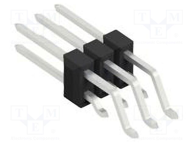 Connector: pin strips; pin header; male; PIN: 6; 2.54mm; SMT; 2x3