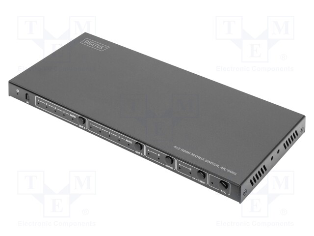 Switch; HDCP 2.2,HDMI 2.0; black; Enclos.mat: metal