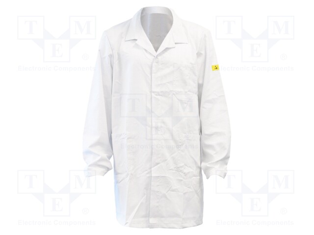 Coat; ESD; S; EN 61340-5-1; cotton,polyester,conductive fibers