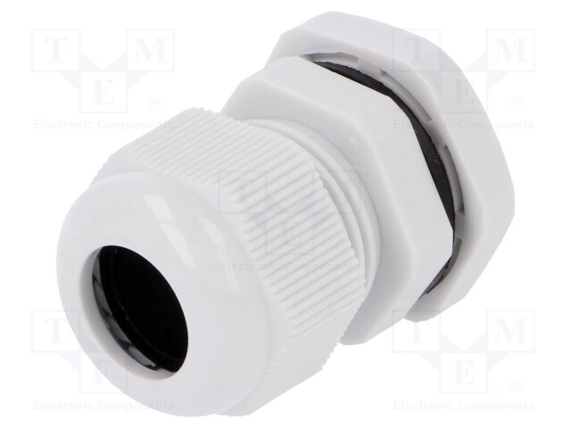 Cable gland; PG16; IP67; Mat: polyamide; grey