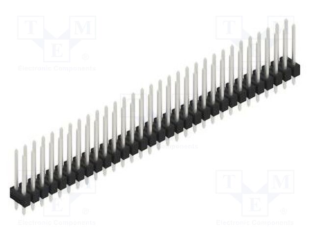 Connector: pin strips; pin header; male; PIN: 62; 2.54mm; THT; 2x31