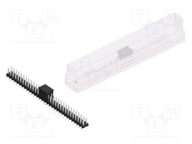 Connector: pin strips; pin header; male; PIN: 62; 2.54mm; SMT; 2x31