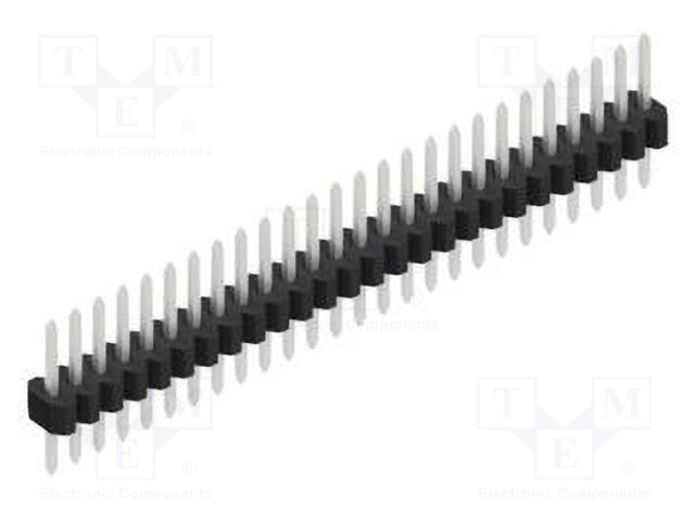 Connector: pin strips; pin header; male; PIN: 26; 1.27mm; THT; 1x26