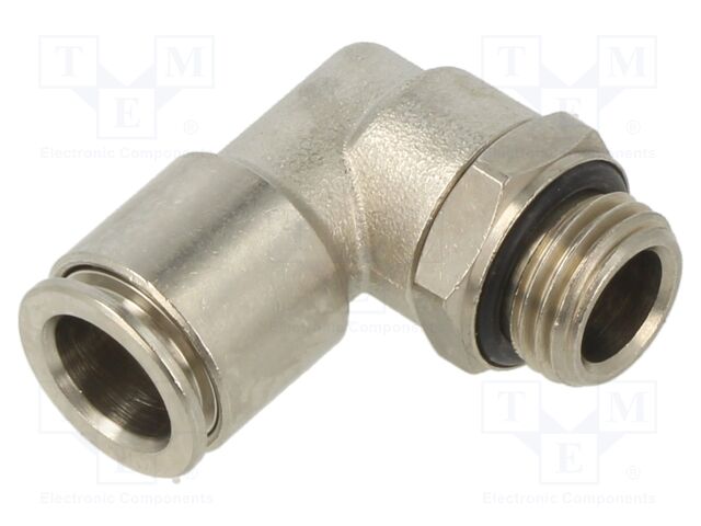 Push-in fitting; angled 90°; G 1/4"; outside; -0.95÷16bar