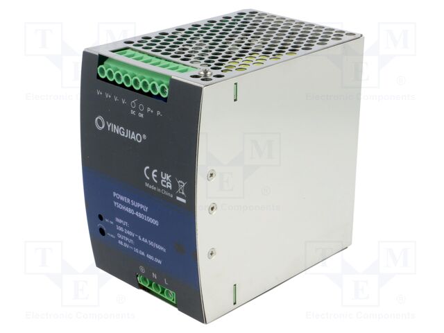 Power supply: switching; for DIN rail; 480W; 48VDC; 10A; 90÷264VAC