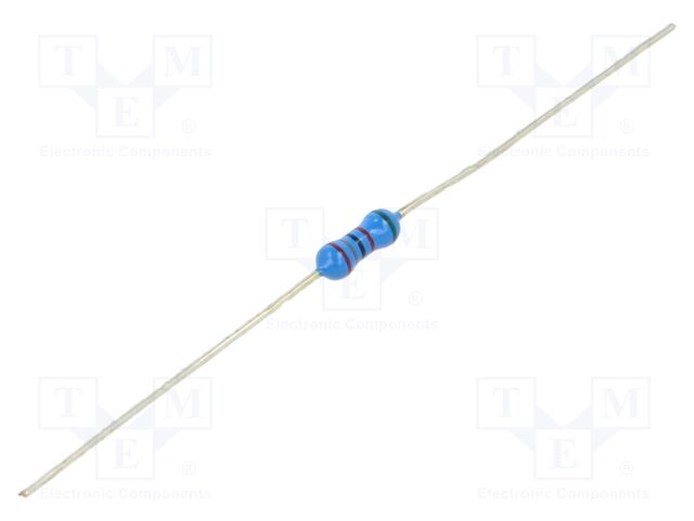 Resistor: metal film; THT; 28kΩ; 250mW; ±0.5%; 6.3x2.3mm; -55÷155°C