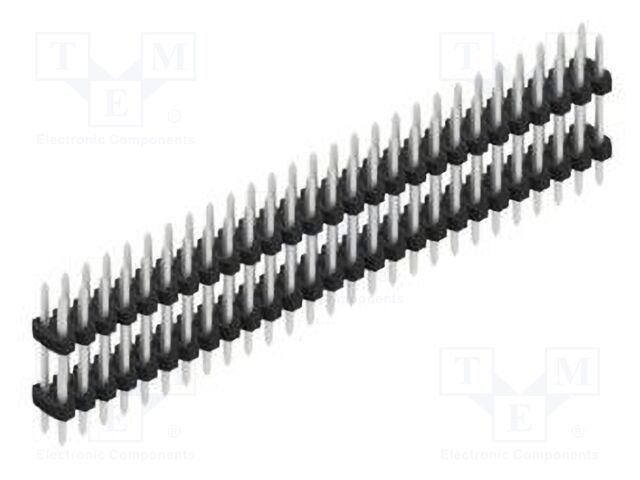 Connector: pin strips; pin header; male; PIN: 54; 2mm; THT; 2x27