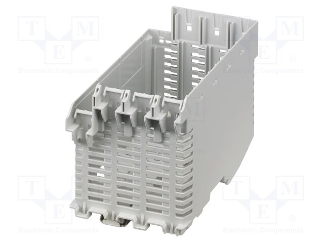 Enclosure base; grey; UL94V-0; ME-IO 75,2; for DIN rail mounting