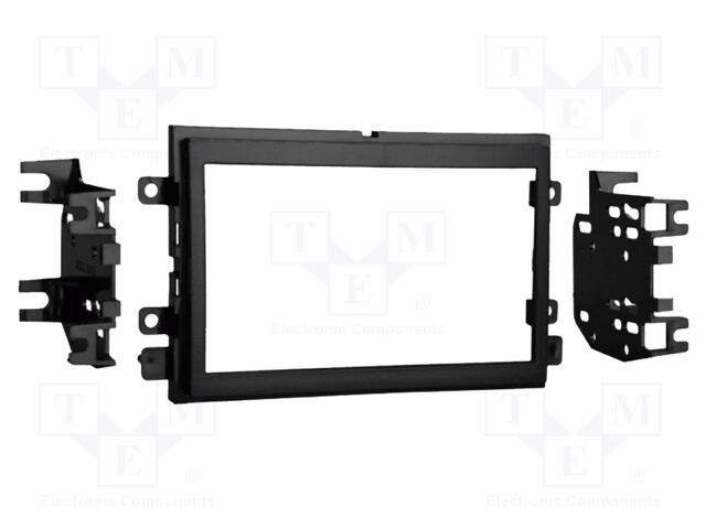 Radio frame; Ford,Lincoln,Mercury; 2 DIN; black