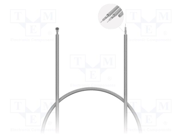 Cable; IPEX MHF 4L,wires; black; angled; -40÷90°C; 250mm; 50Ω