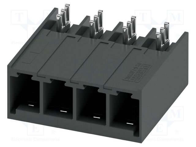 PCB headers, nominal cross section: 6 mm?, color: black, nom
