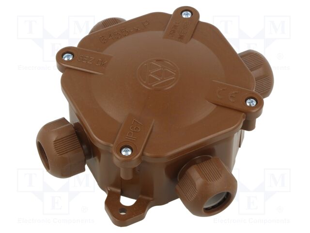 Enclosure: junction box; X: 125mm; Y: 45mm; Z: 125mm; wall mount