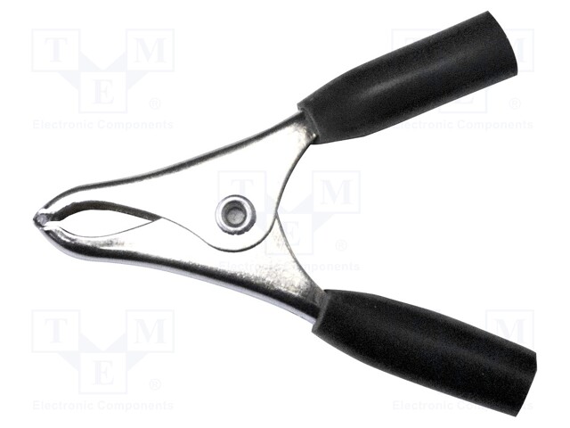Crocodile clip; 15A; Grip capac: max.19mm; Overall len: 58mm