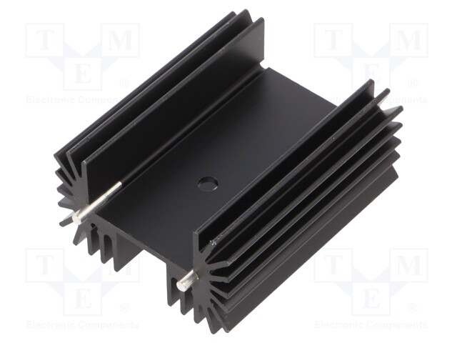 Heatsink: extruded; TO218,TO220,TO247; black; L: 25mm; W: 42mm