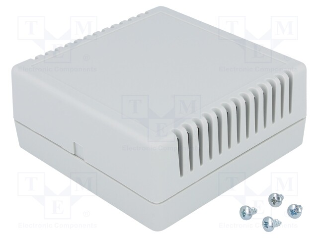 Enclosure: for alarms; X: 85mm; Y: 85mm; Z: 35.5mm; ABS; grey