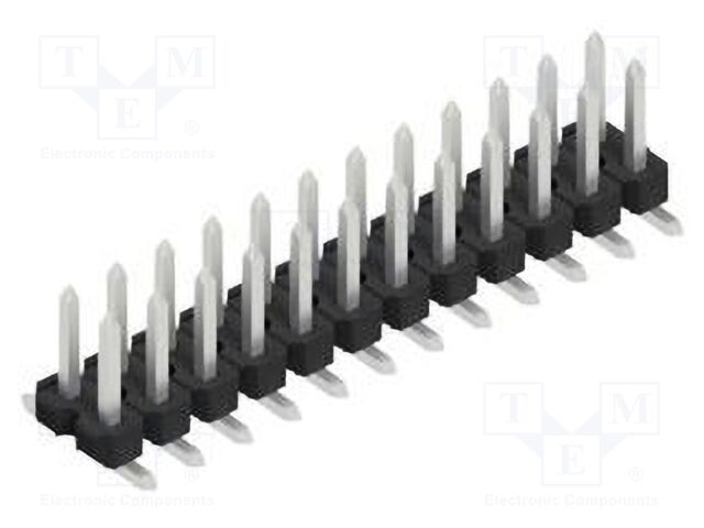 Connector: pin strips; pin header; male; PIN: 24; 2.54mm; SMT; 2x12