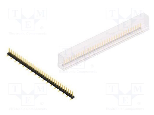 Connector: pin strips; pin header; male; PIN: 33; 2.54mm; SMT; 1x33