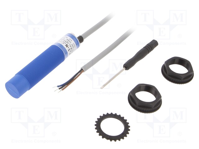 Sensor: capacitive; Range: 0÷15mm; Output conf: PNP / NO