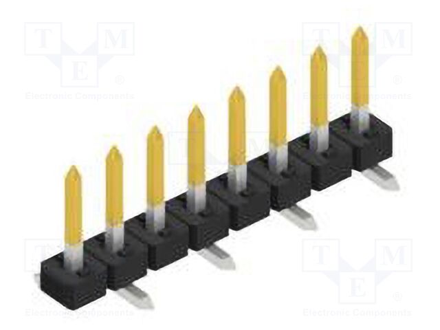 Connector: pin strips; pin header; male; PIN: 8; 2mm; SMT; 1x8; 100V