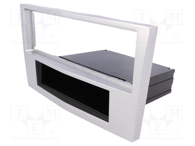 Radio mounting frame; Opel; 1 DIN; matt-chrom
