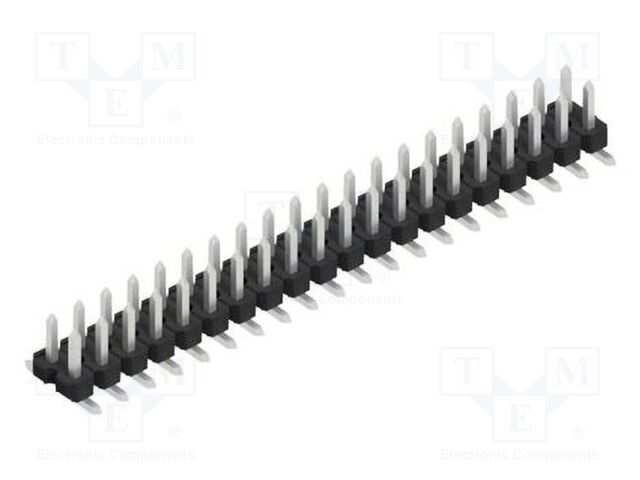 Connector: pin strips; pin header; male; PIN: 40; 2.54mm; SMT; 2x20