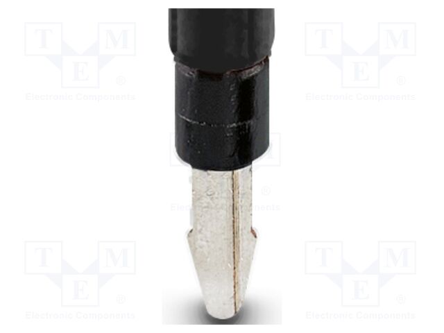 Test socket; PA; L: 53.3mm; ways: 1; W: 6mm; H: 6.5mm; Body: black